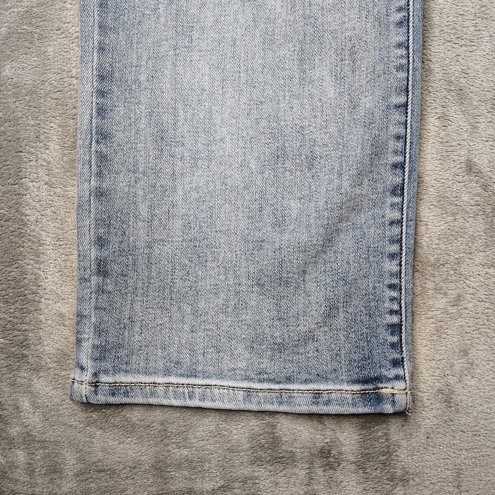 Judy Blue Jeans Womens 29 Blue Wide Leg Cropped Button Fly Medium‎ Stretch Denim - Picture 4 of 16
